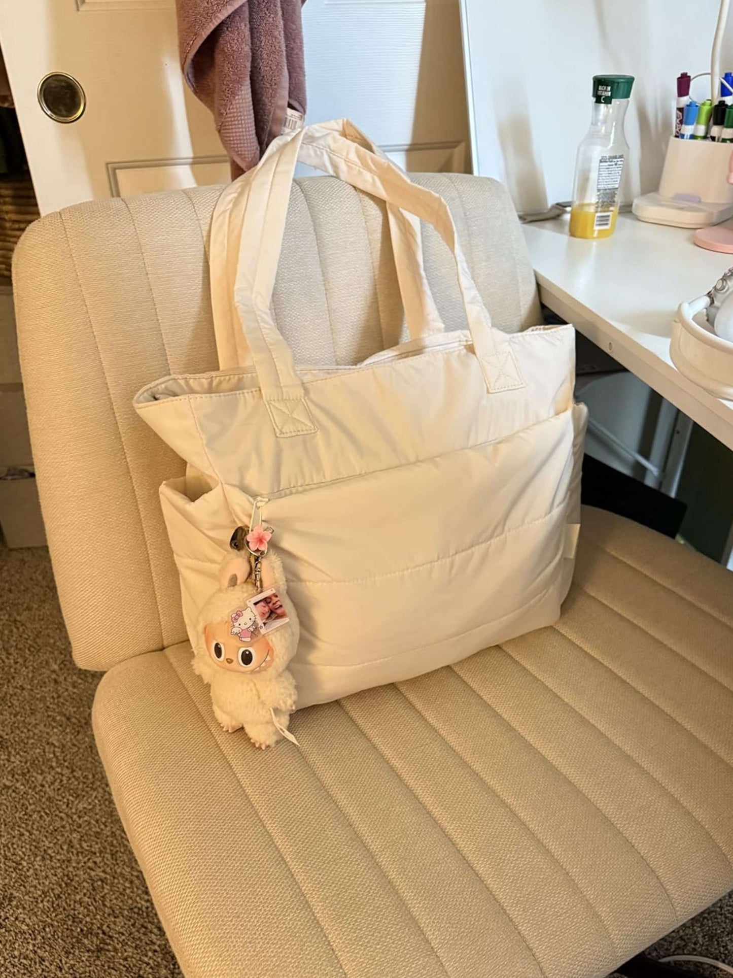 SEAME - Alex Puffer Tote Bag Green Regular