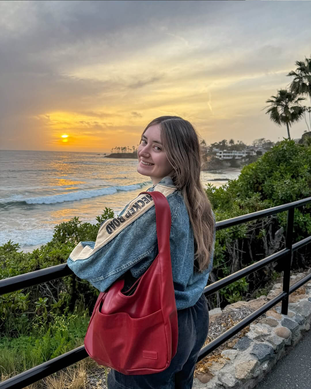 SEAME - Anja Vegan Leather Tote Bag Red Regular