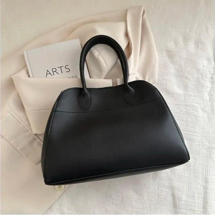 SEAME - Ariah Large - Capacity Retro Tote Bag - Stylish, Durable & Versatile Design Black Regular