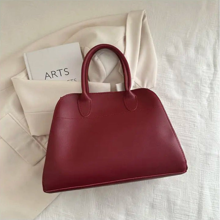 SEAME - Ariah Large - Capacity Retro Tote Bag - Stylish, Durable & Versatile Design Red Regular