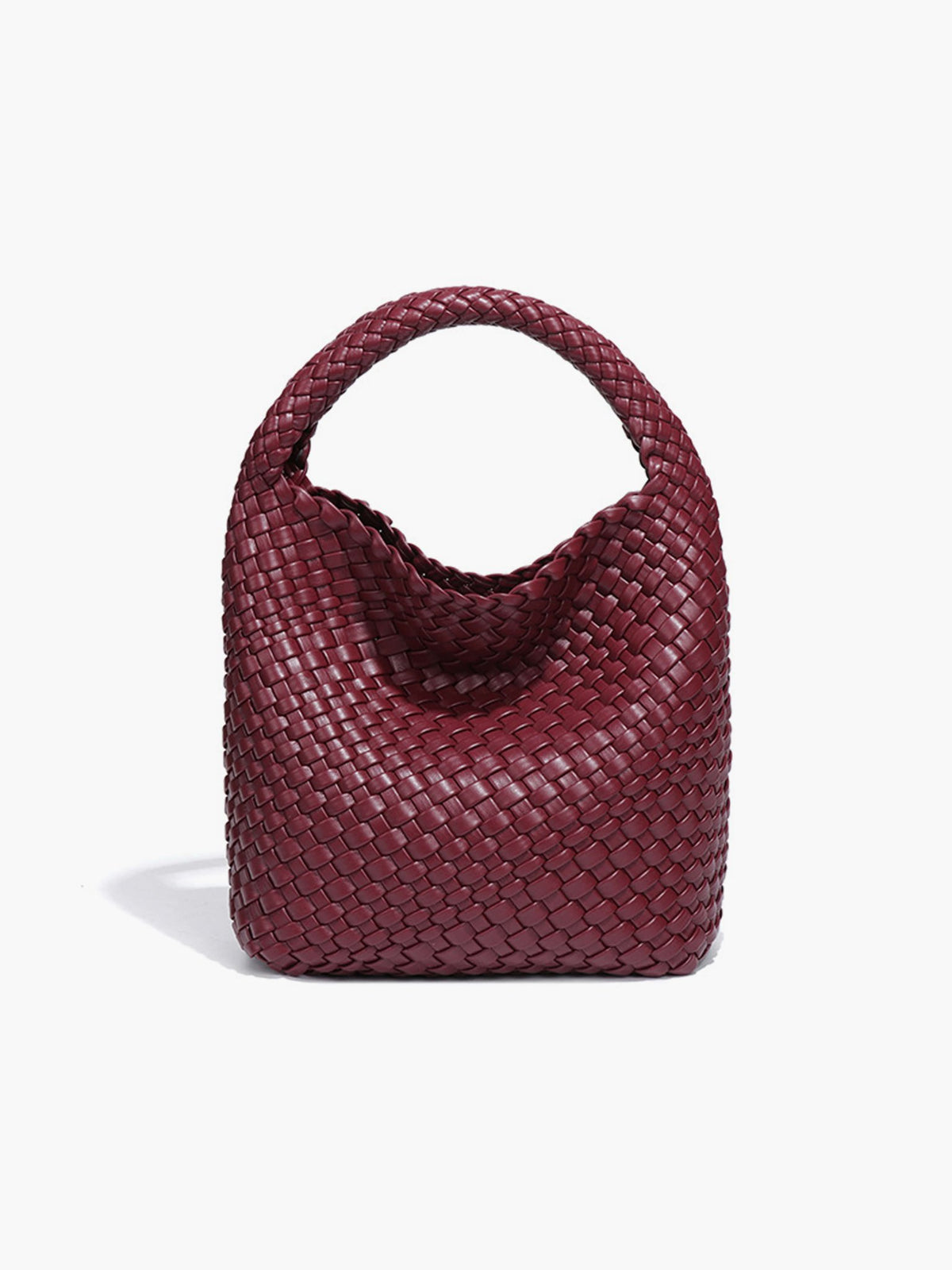 Seame - Cara Woven Bag Small Burgundy Small