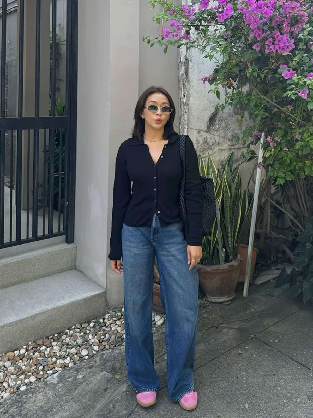 Seame - Cara Woven Shopper Bag XL Burgundy XL