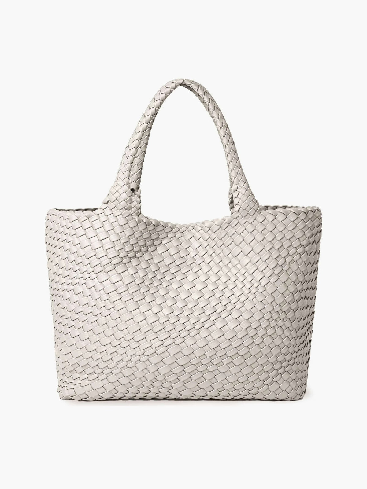 Seame - Cara Woven Shopper Bag XL White XL