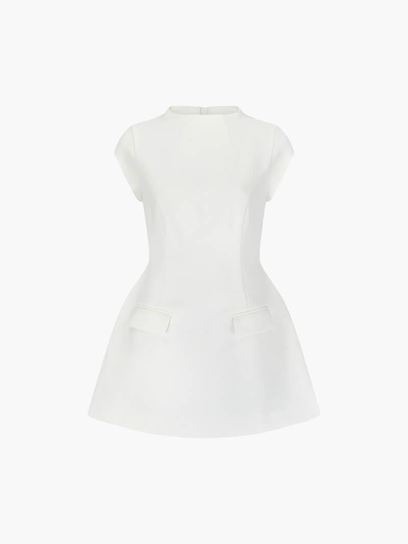 Seame - Ella mini dress white XS