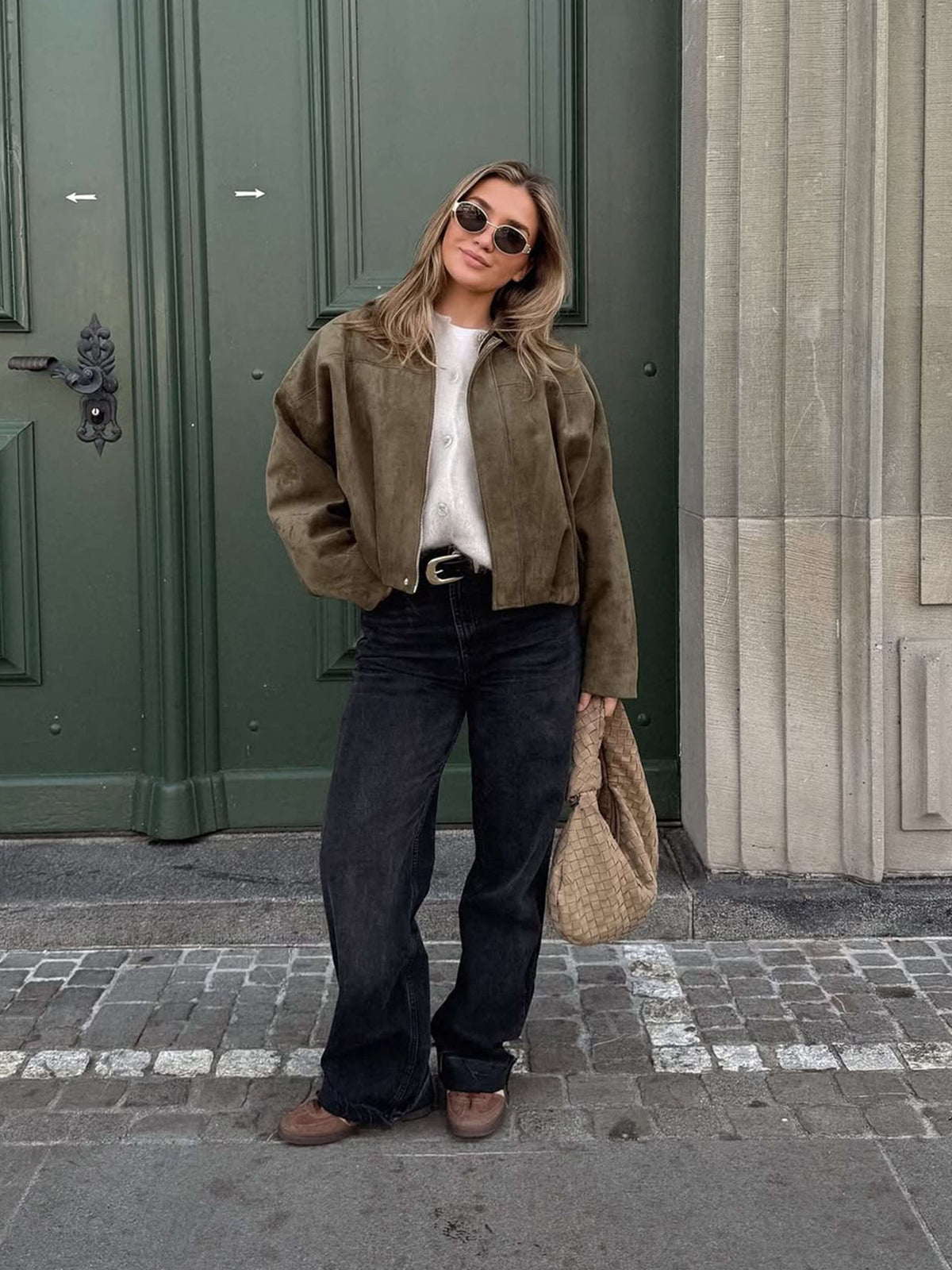 Seame - Lara Bomber Jacket Brown S