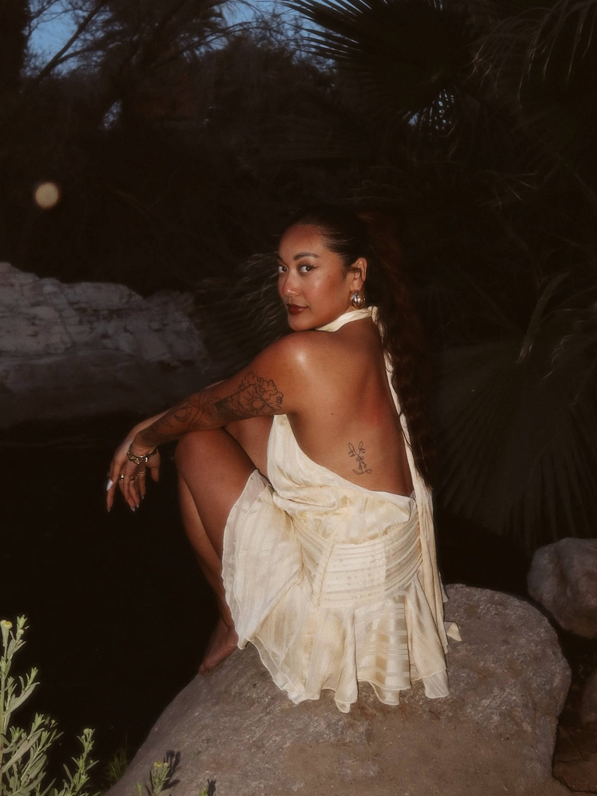 Seame - Loren Mini Dress Apricot S