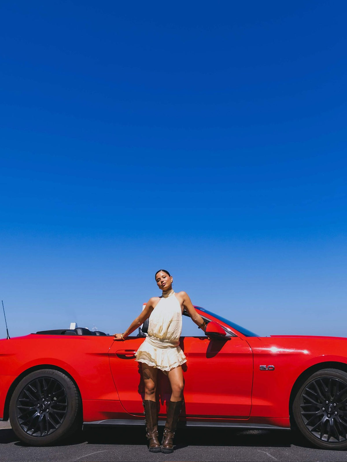 Seame - Loren Mini Dress Apricot S