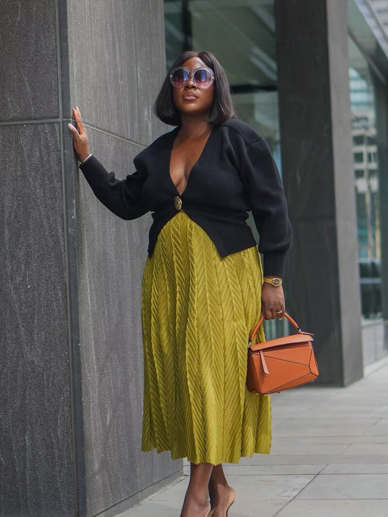 Seame - Lyra Knitted Cardigan Brown S