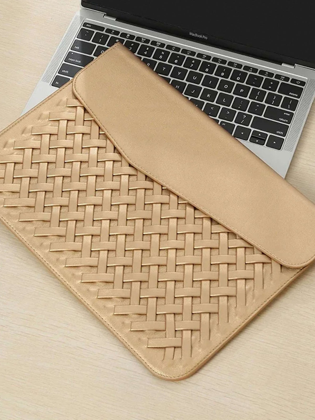 Seame - Nica Woven Laptop Bag Black Regular