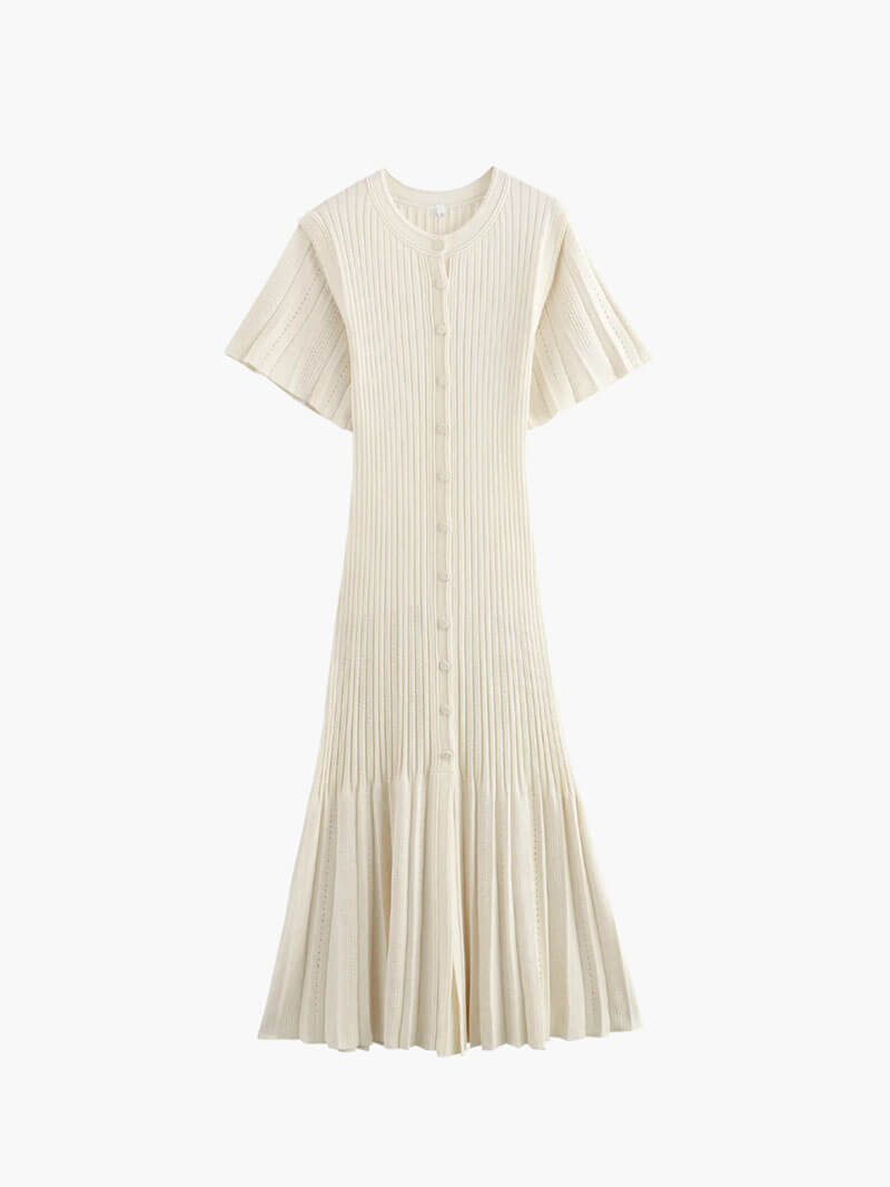 Seame - Paola midi dress Creme S