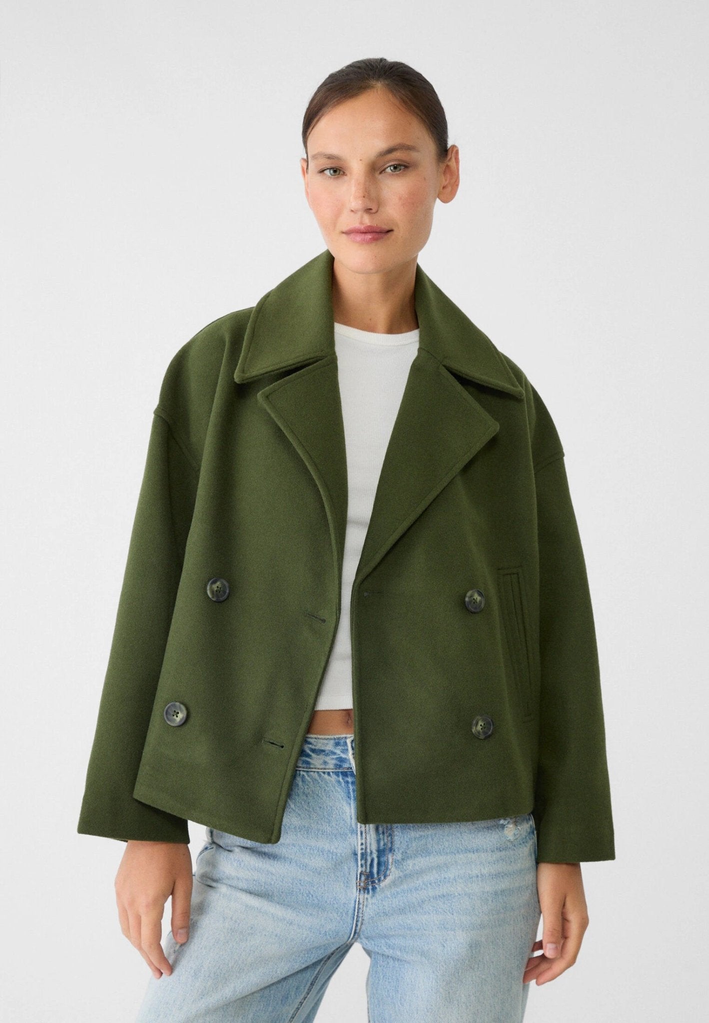 SEAME - Tatiana Coat Green XS