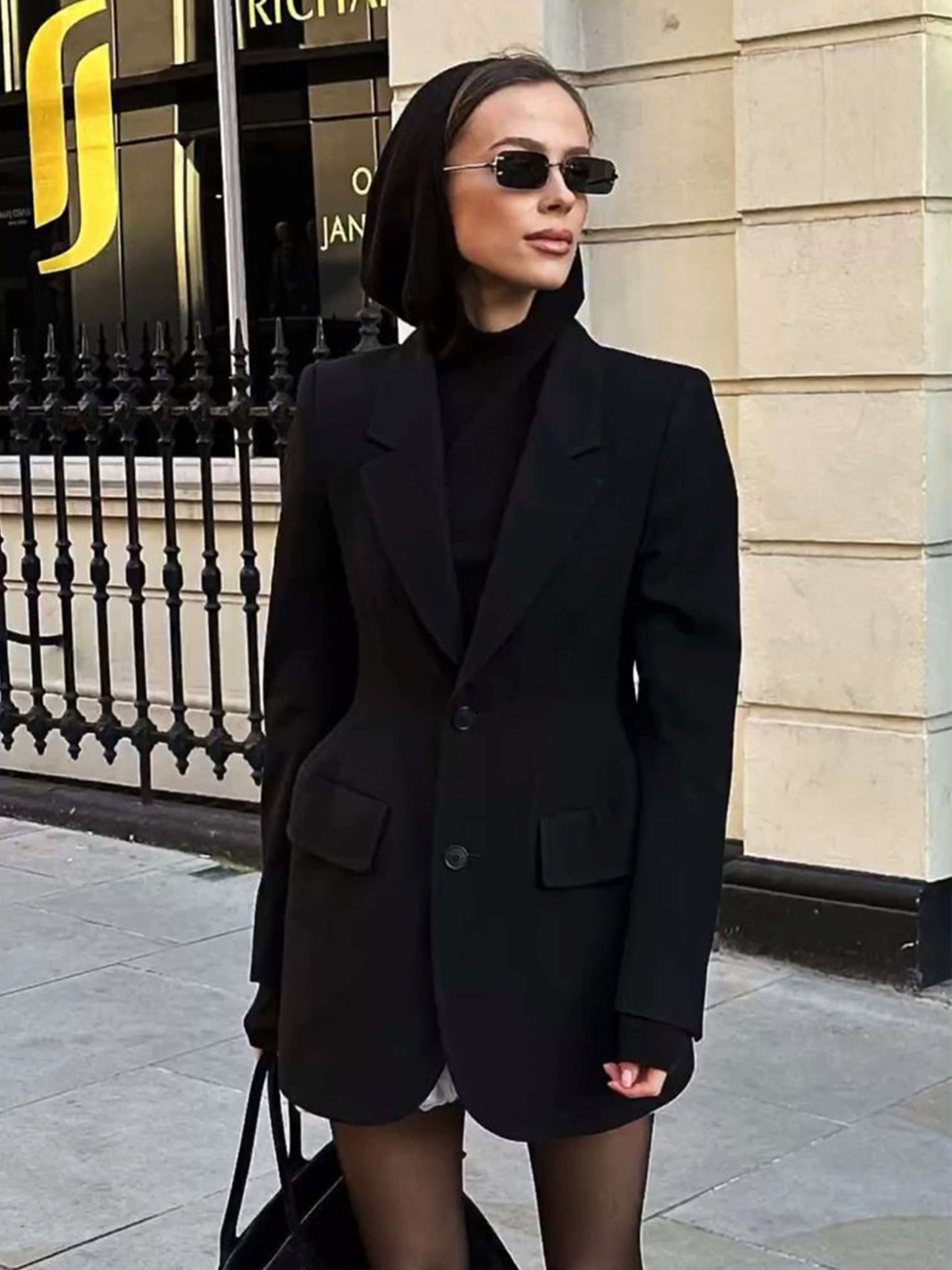 Seame - Zarla Long Sleeve Blazer Burgundy S