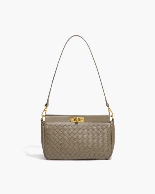 SEAME - Beatrice Woven Shoulder Bag Brown Regular