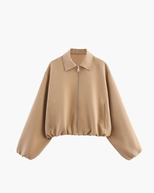 SEAME - Diane Bomber Jacket Beige S