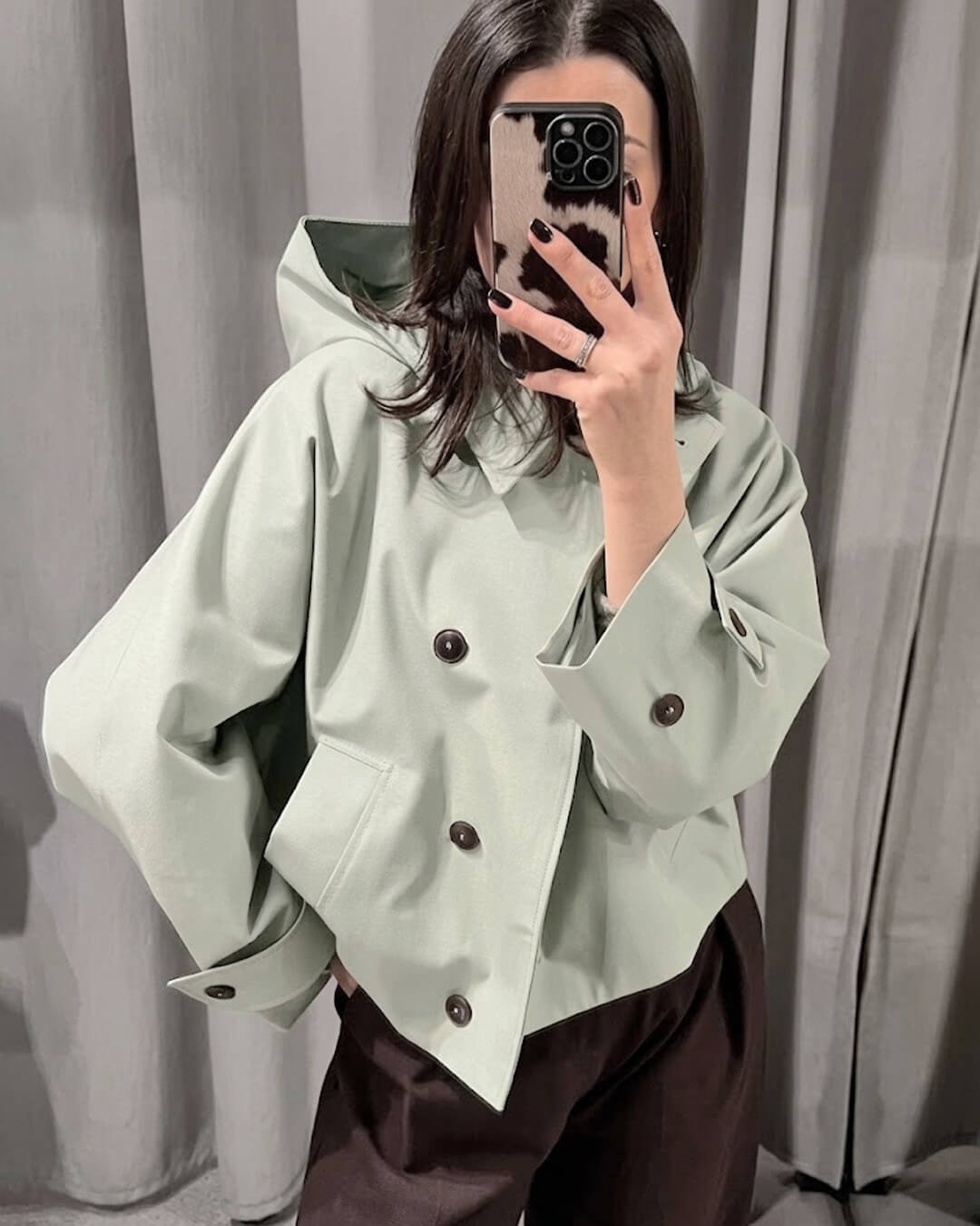 Manteau trench à capuche Eleanor