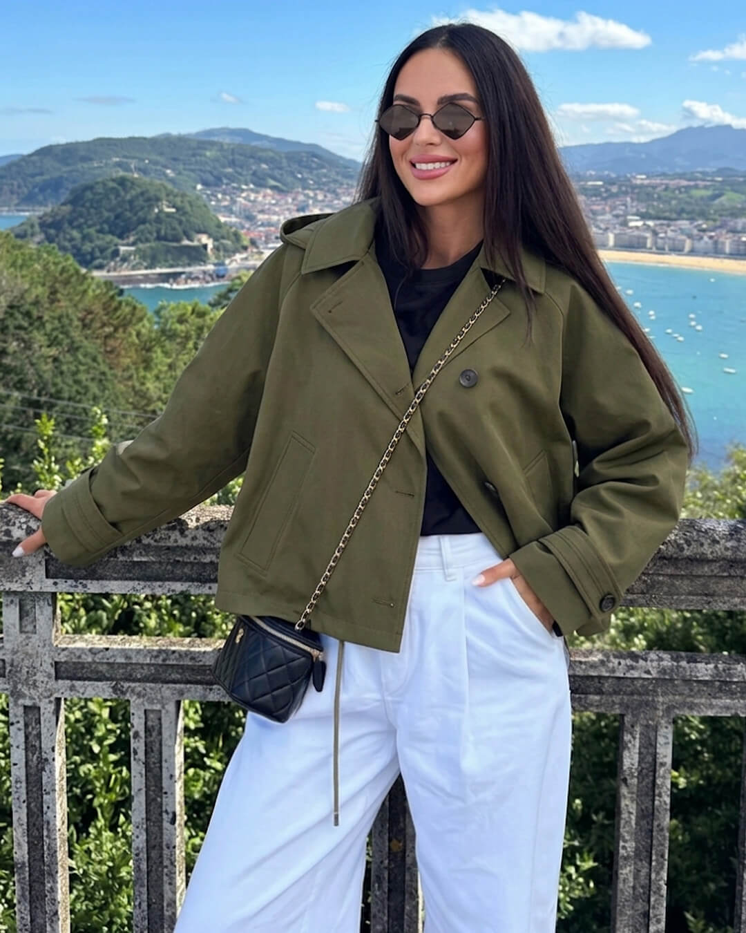Manteau trench à capuche Eleanor