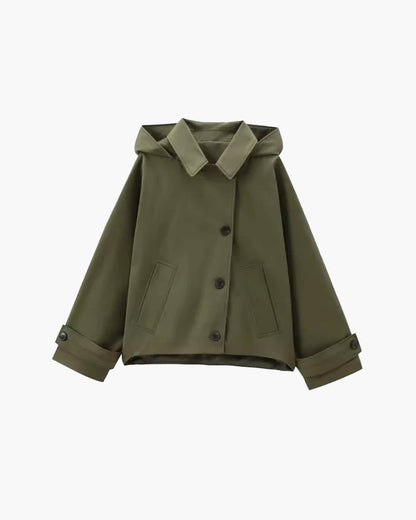 Manteau trench à capuche Eleanor