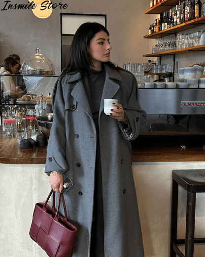 SEAME - Susan Autumn Winter Coat Gray M